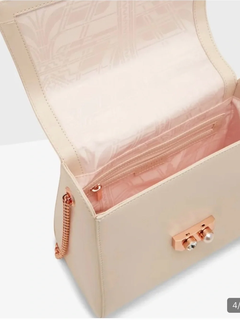 Ted Baker London Verina Faux Pearl Lock, Lady Satchel
